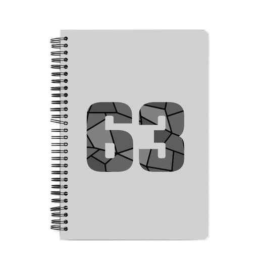 63 Number Notebook (Melange Grey)