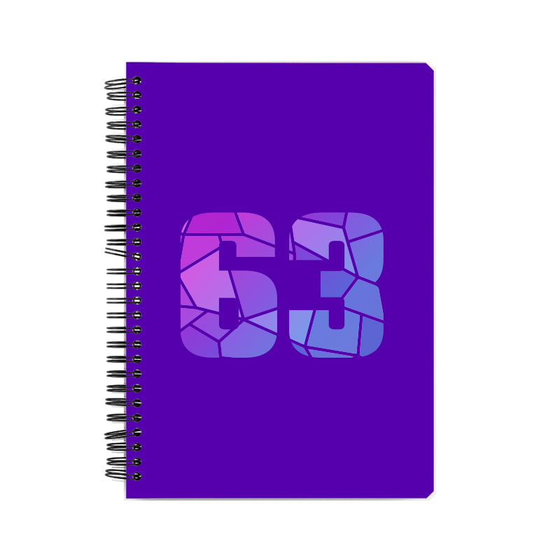 63 Number Notebook (Purple)