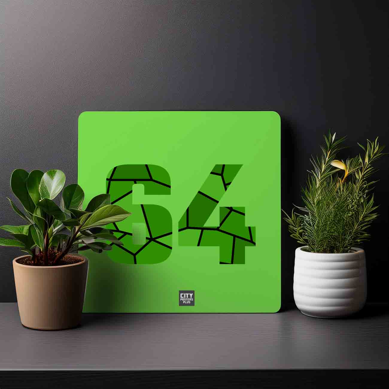 64 Number Mousepad (Liril Green)