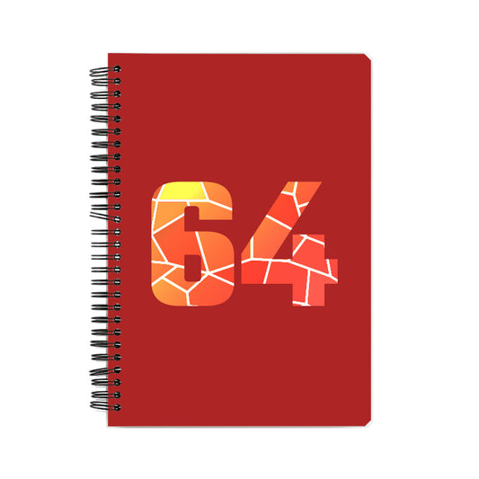 64 Number Notebook (Red)