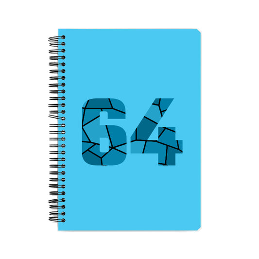 64 Number Notebook (Sky Blue)