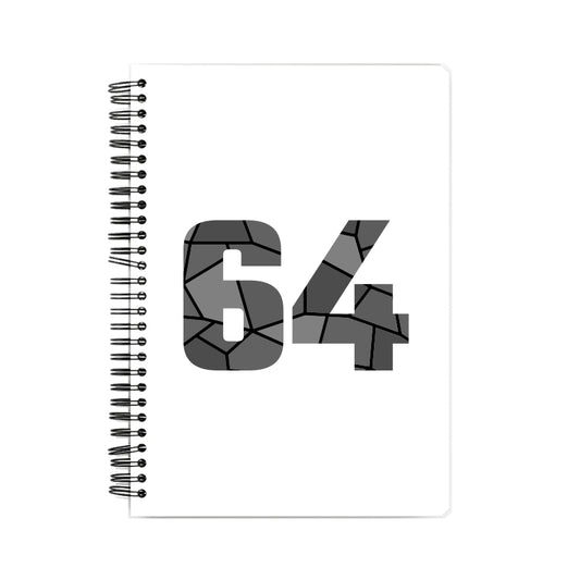 64 Number Notebook (White)