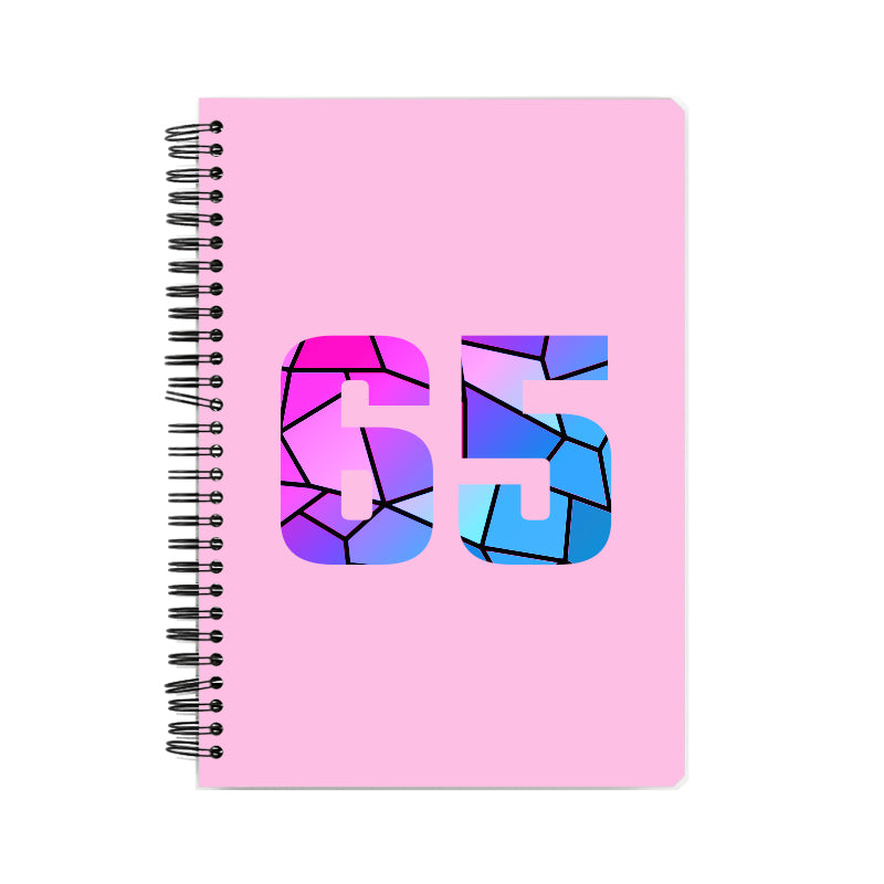 65 Number Notebook (Light Pink)