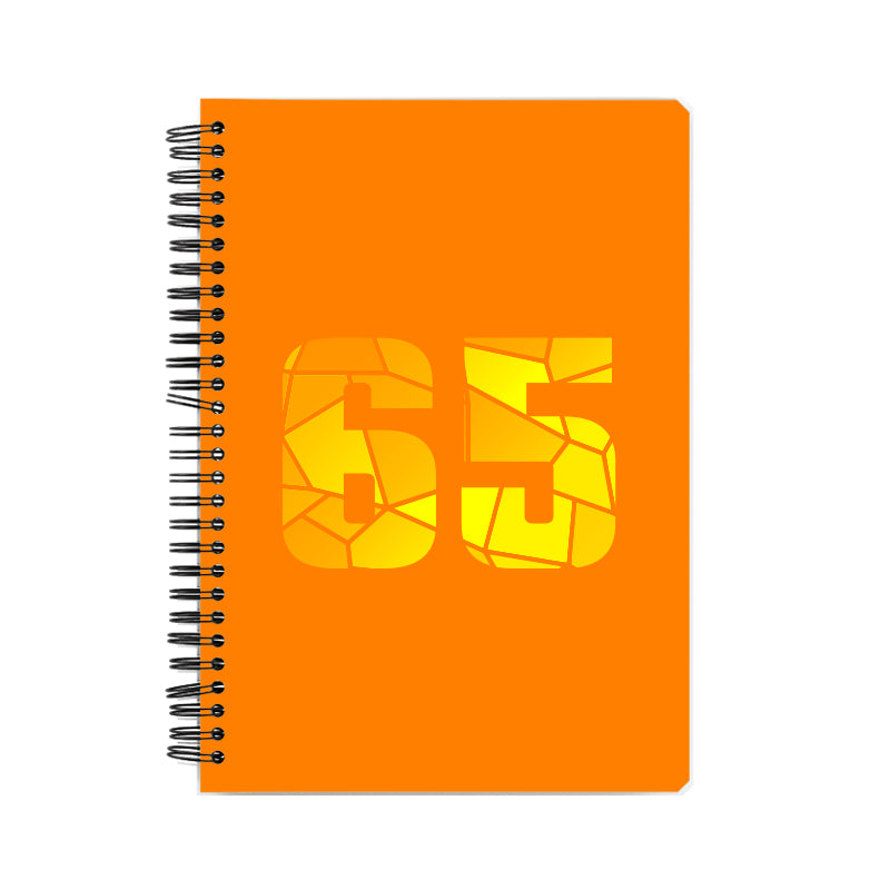 65 Number Notebook (Orange)