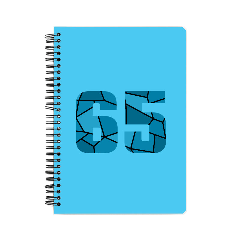 65 Number Notebook (Sky Blue)