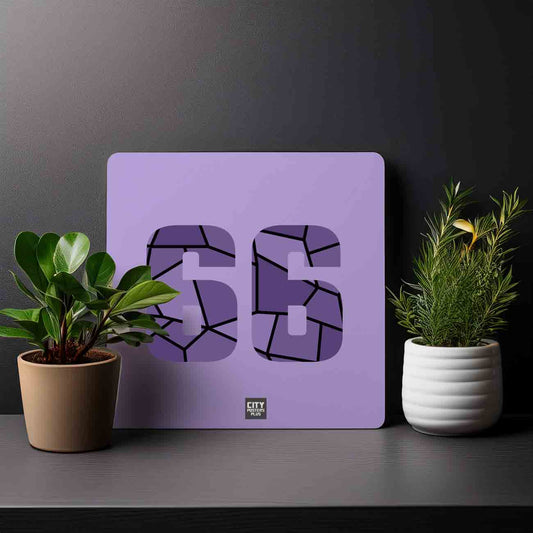 66 Number Mousepad (Iris Lavender)