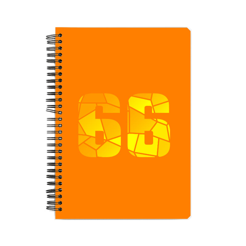 66 Number Notebook (Orange)