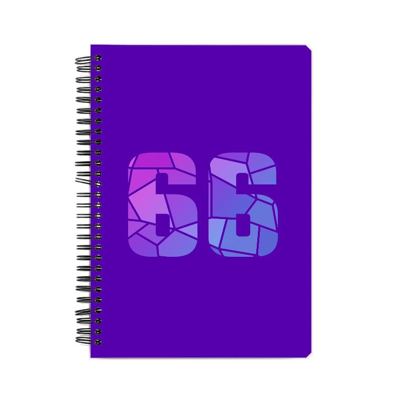 66 Number Notebook (Purple)