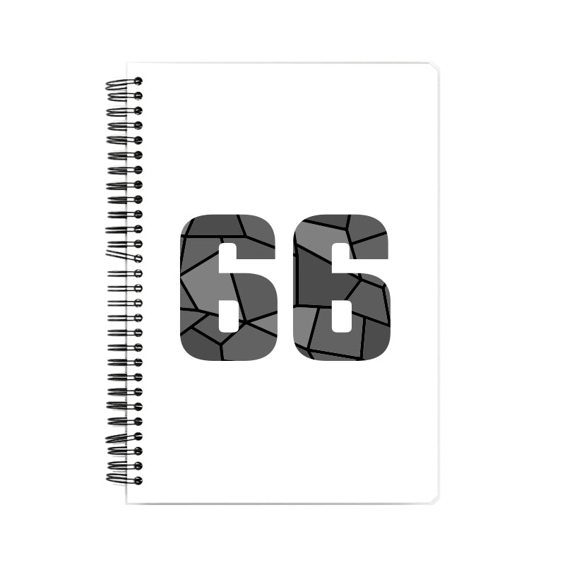 66 Number Notebook (White)