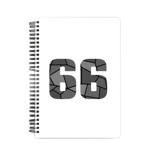 66 Number Notebook (White)