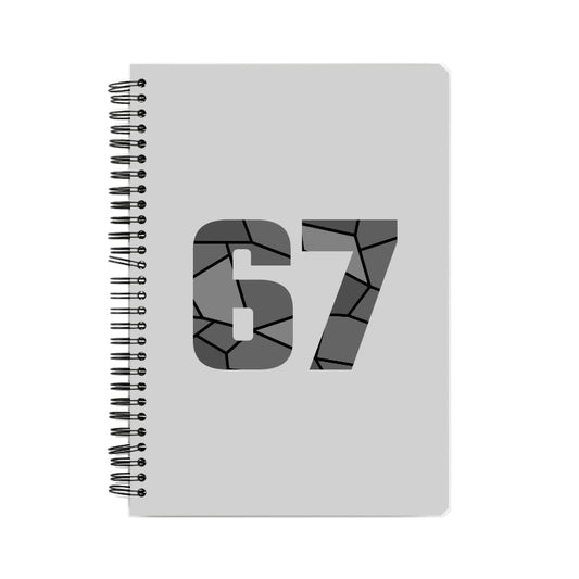 67 Number Notebook (Melange Grey)