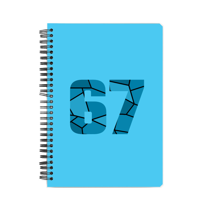 67 Number Notebook (Sky Blue)