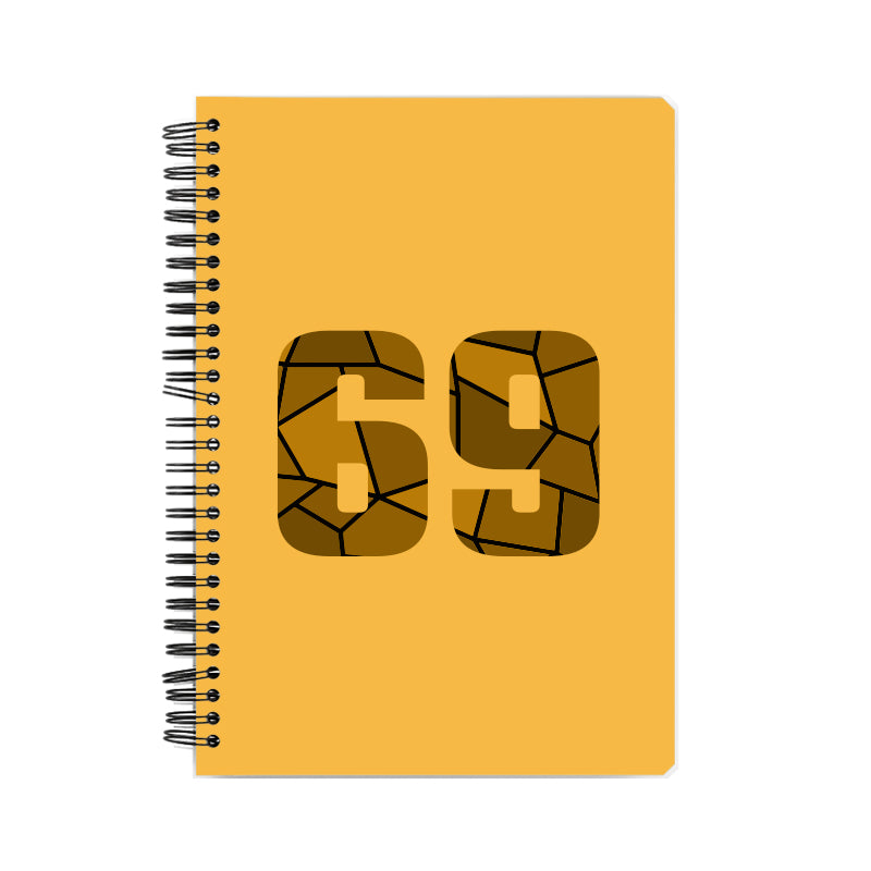 69 Number Notebook (Golden Yellow)