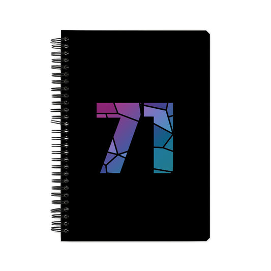 71 Number Notebook (Black)