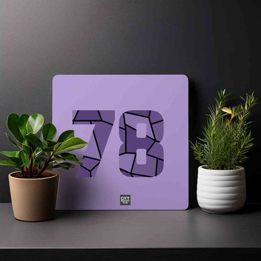 78 Number Mousepad (Iris Lavender)