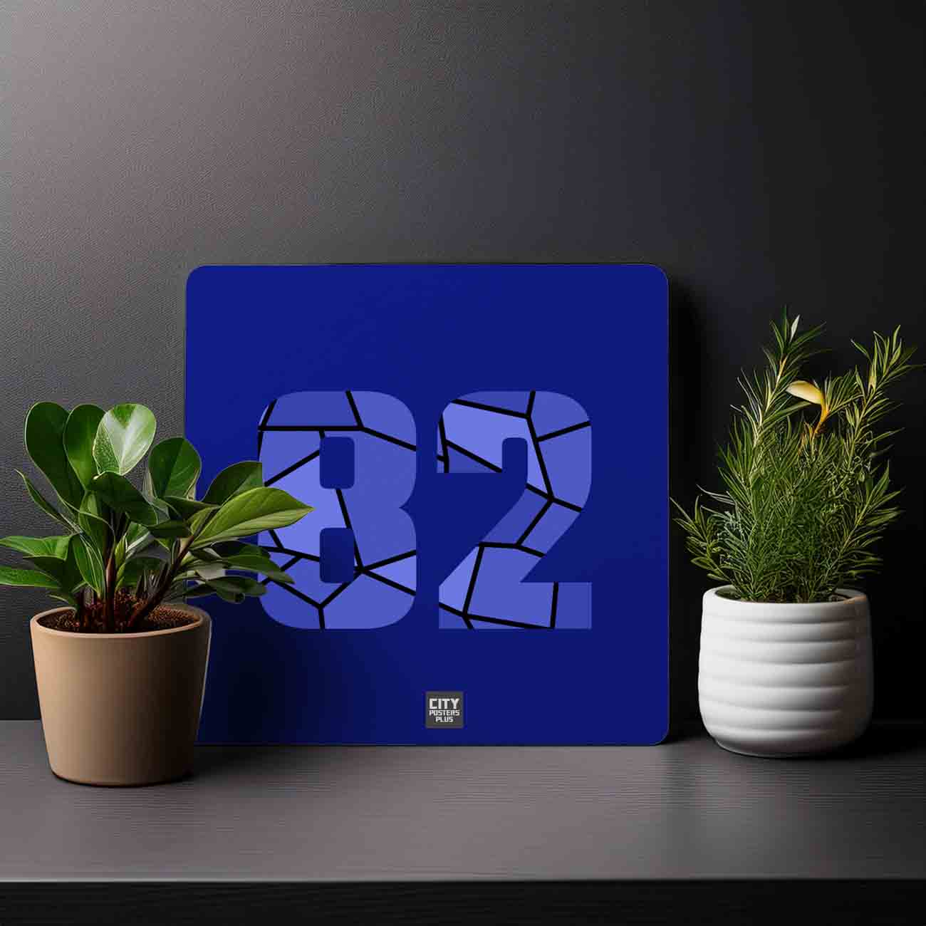 82 Number Mousepad (Royal Blue)