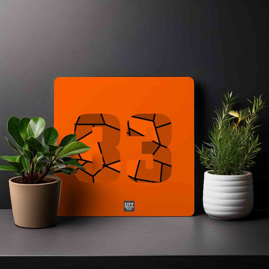 83 Number Mousepad (Orange)
