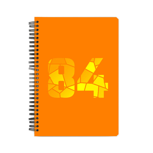 84 Number Notebook (Orange)