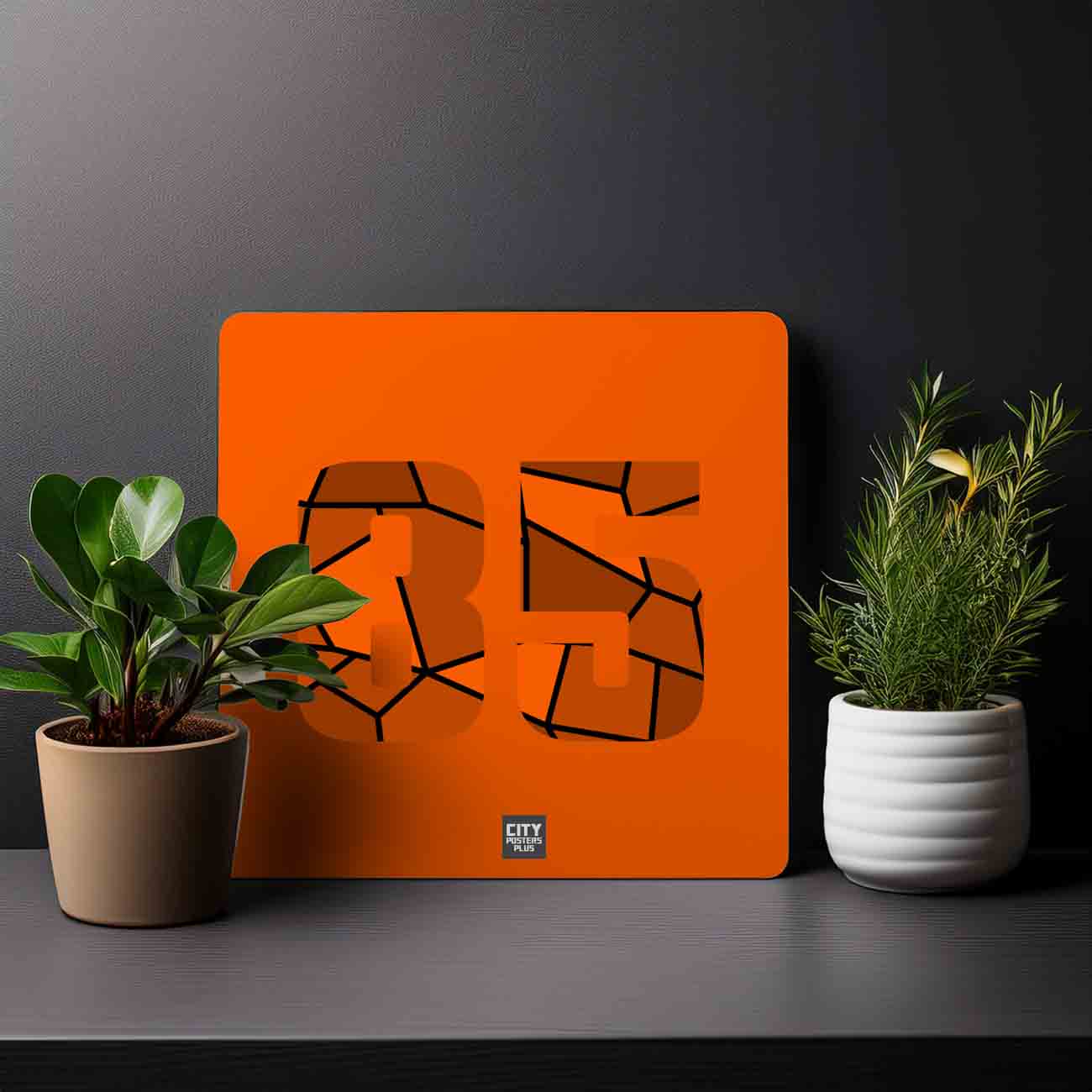 85 Number Mousepad (Orange)