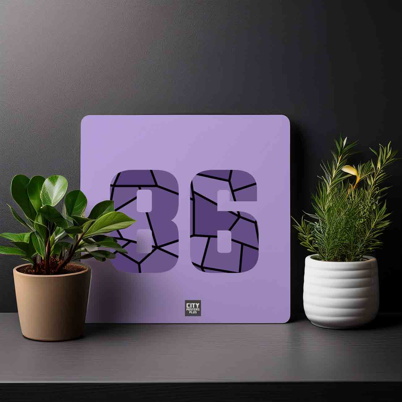 86 Number Mousepad (Iris Lavender)