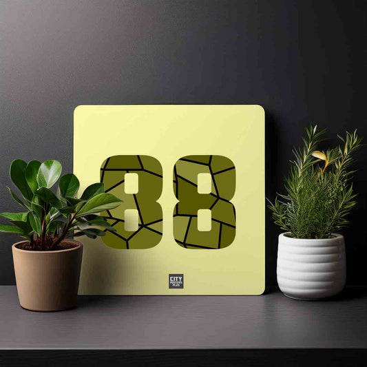 88 Number Mousepad (Butter Yellow)