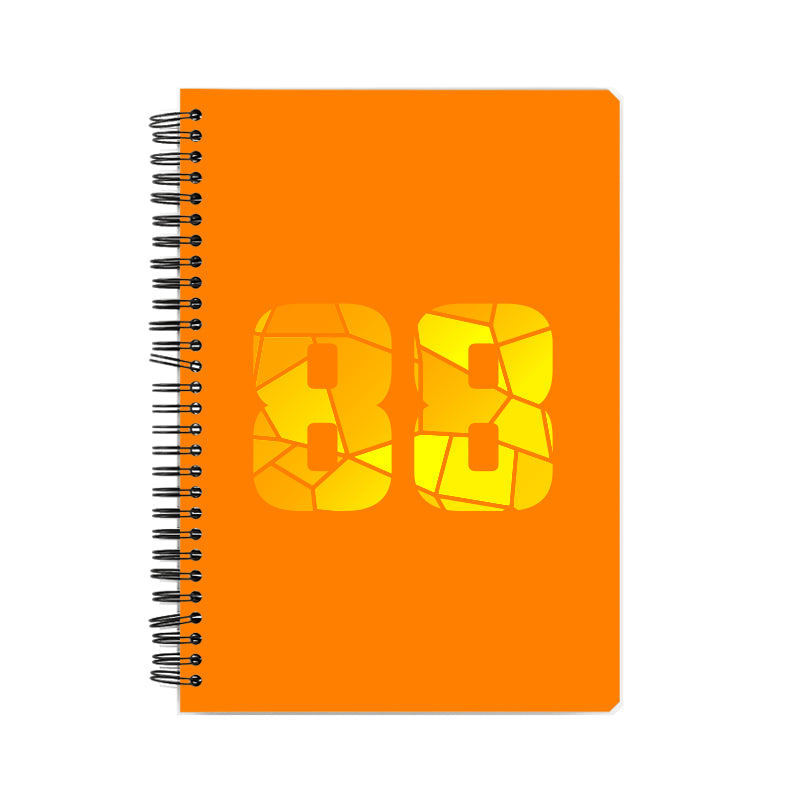 88 Number Notebook (Orange)