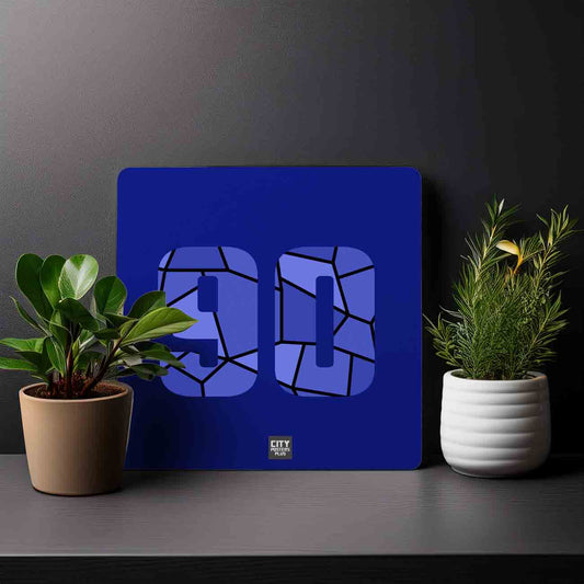90 Number Mousepad (Royal Blue)