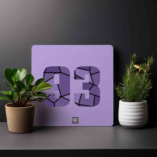 93 Number Mousepad (Iris Lavender)