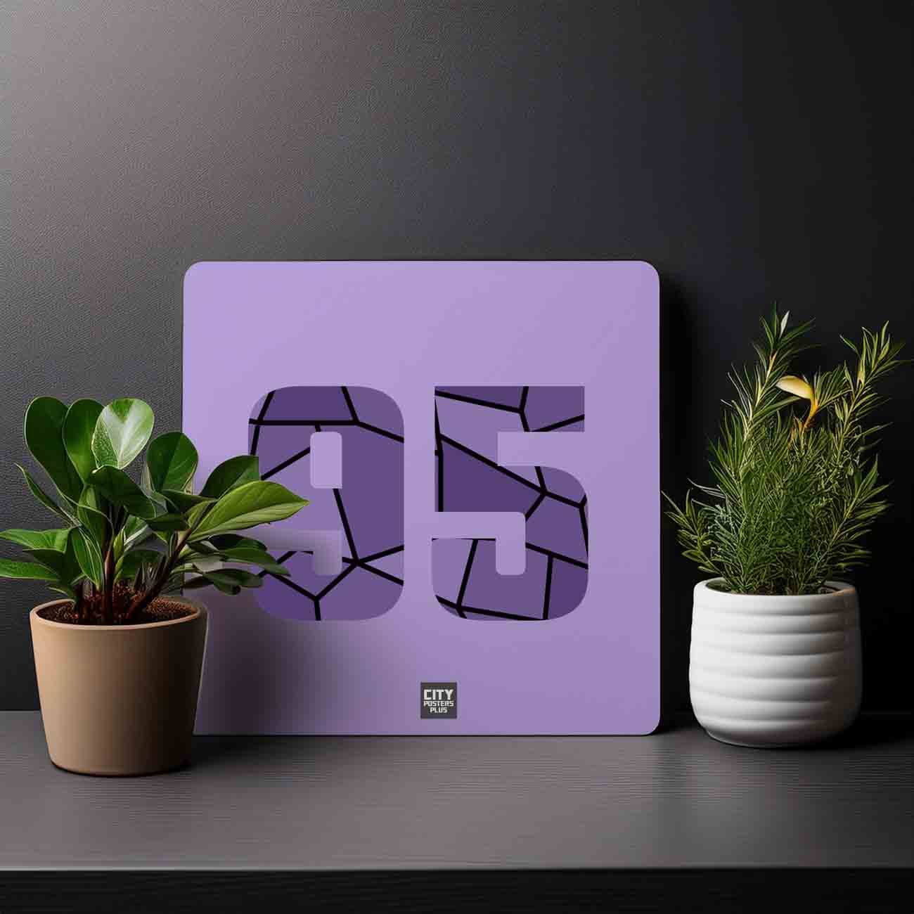 95 Number Mousepad (Iris Lavender)