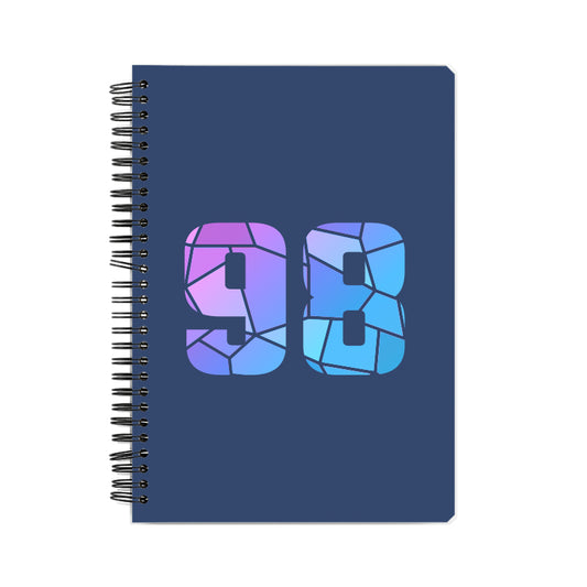 98 Number Notebook (Navy Blue)