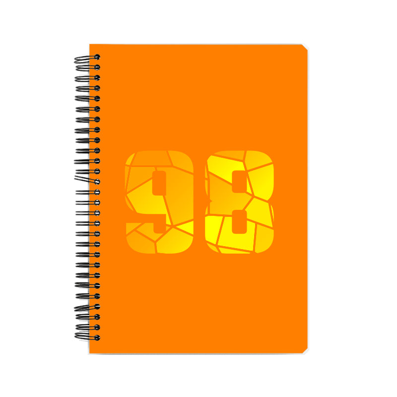98 Number Notebook (Orange)