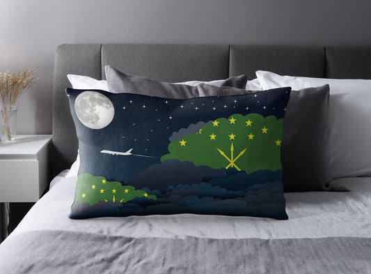 Adygea Night Clouds Pillow Case and Pillow Throw