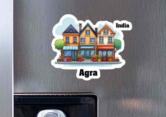 Agra Three Home Office Shop Fridge Magnet