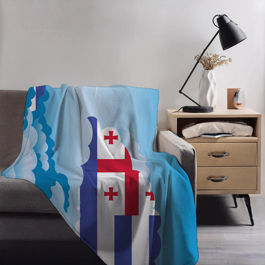 Ajaria Day Clouds Blanket Throw