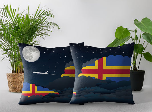 Aland Night Clouds Pillow Case and Pillow Throw