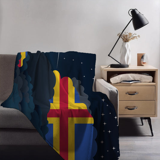 Aland Night Clouds Blanket Throw