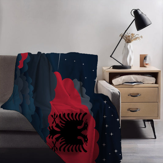 Albania Night Clouds Blanket Throw