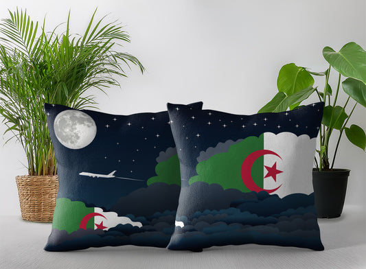 Algeria Night Clouds Pillow Case and Pillow Throw