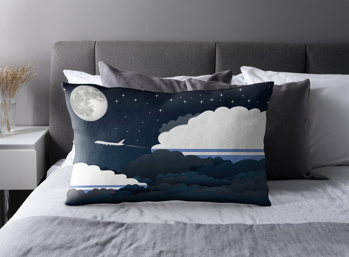 Altai Republic Night Clouds Pillow Case and Pillow Throw
