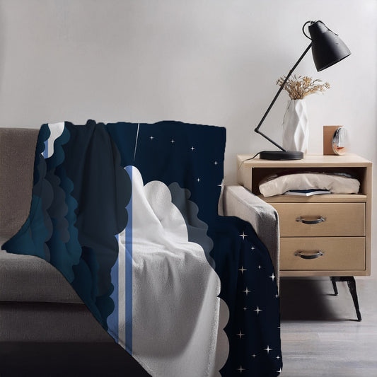 Altai Republic Night Clouds Blanket Throw