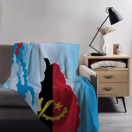 Angola Day Clouds Blanket Throw