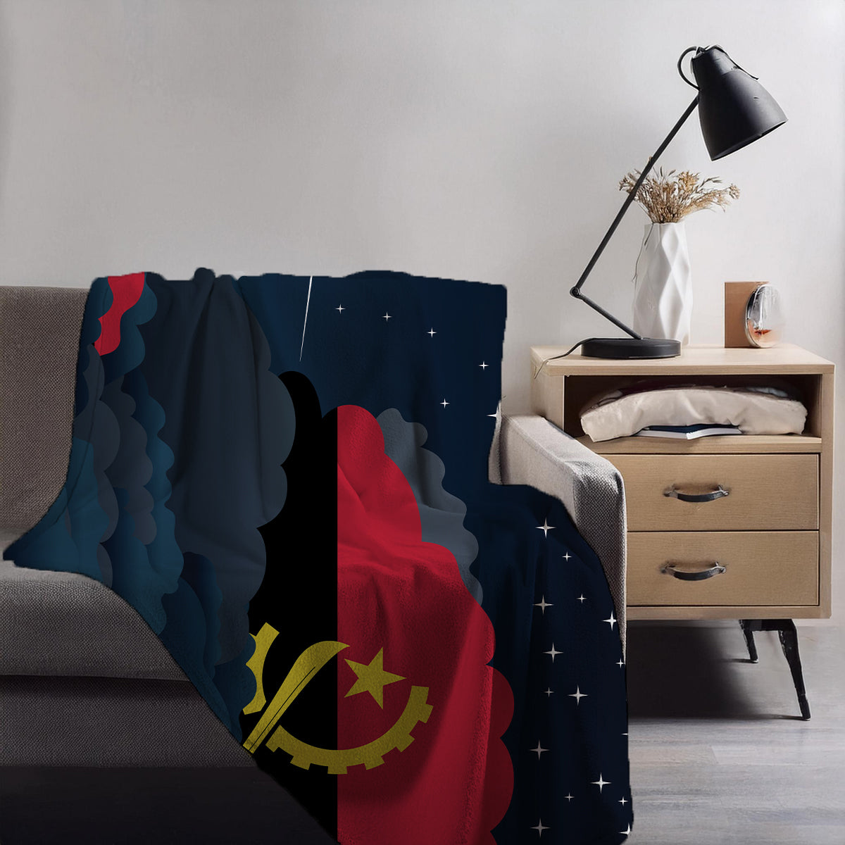 Angola Night Clouds Blanket Throw