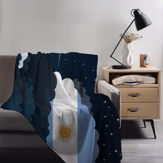 Argentina Night Clouds Blanket Throw