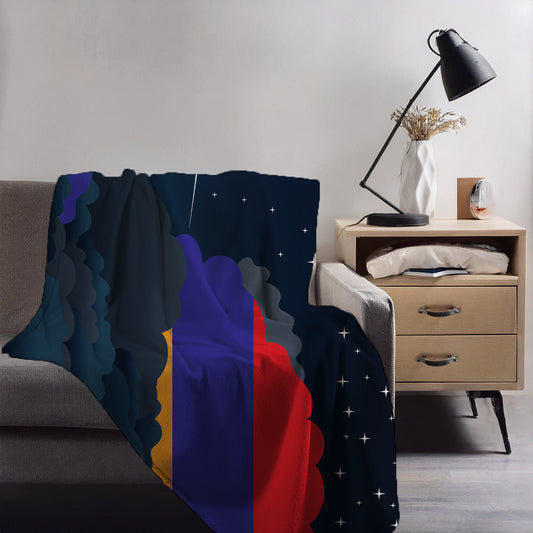 Armenia Night Clouds Blanket Throw