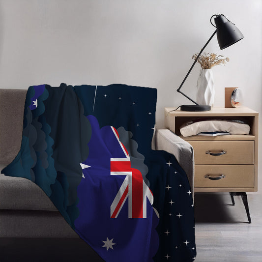 Australia Night Clouds Blanket Throw