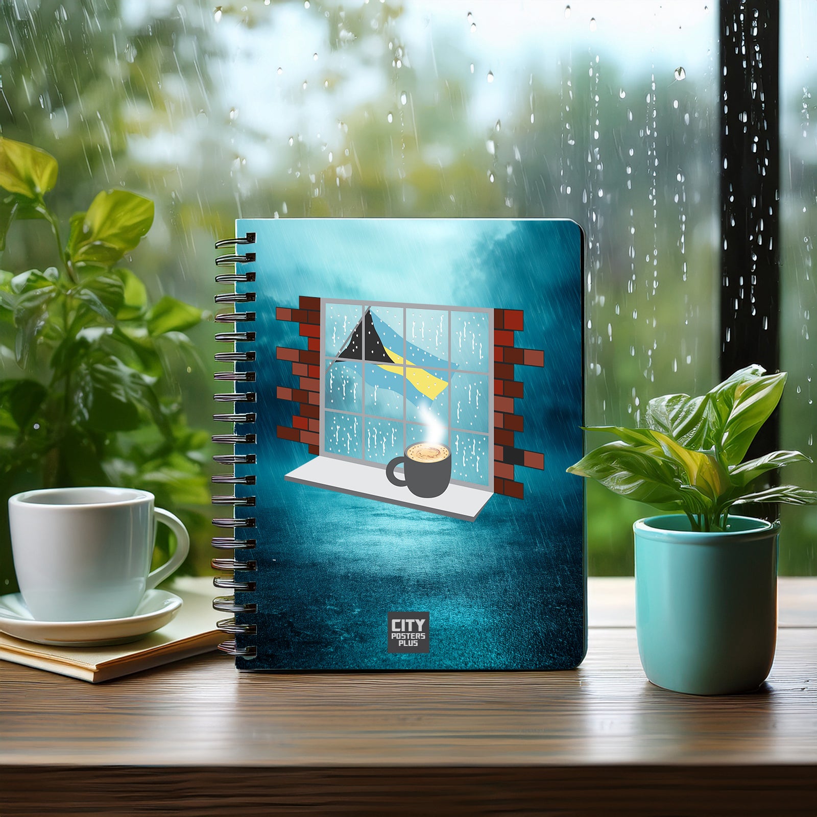 Bahamas  Coffee Rain Notebook