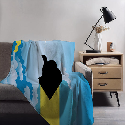 Bahamas Day Clouds Blanket Throw