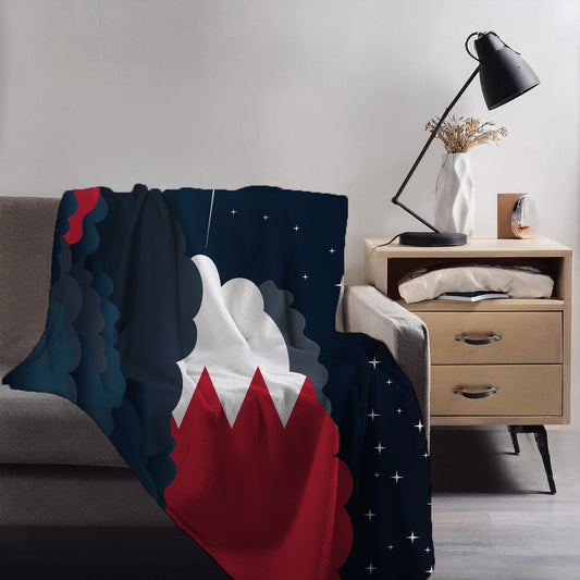 Bahrain Night Clouds Blanket Throw