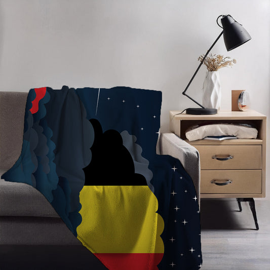Belgium Night Clouds Blanket Throw
