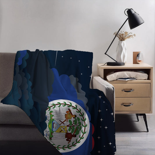 Belize Night Clouds Blanket Throw